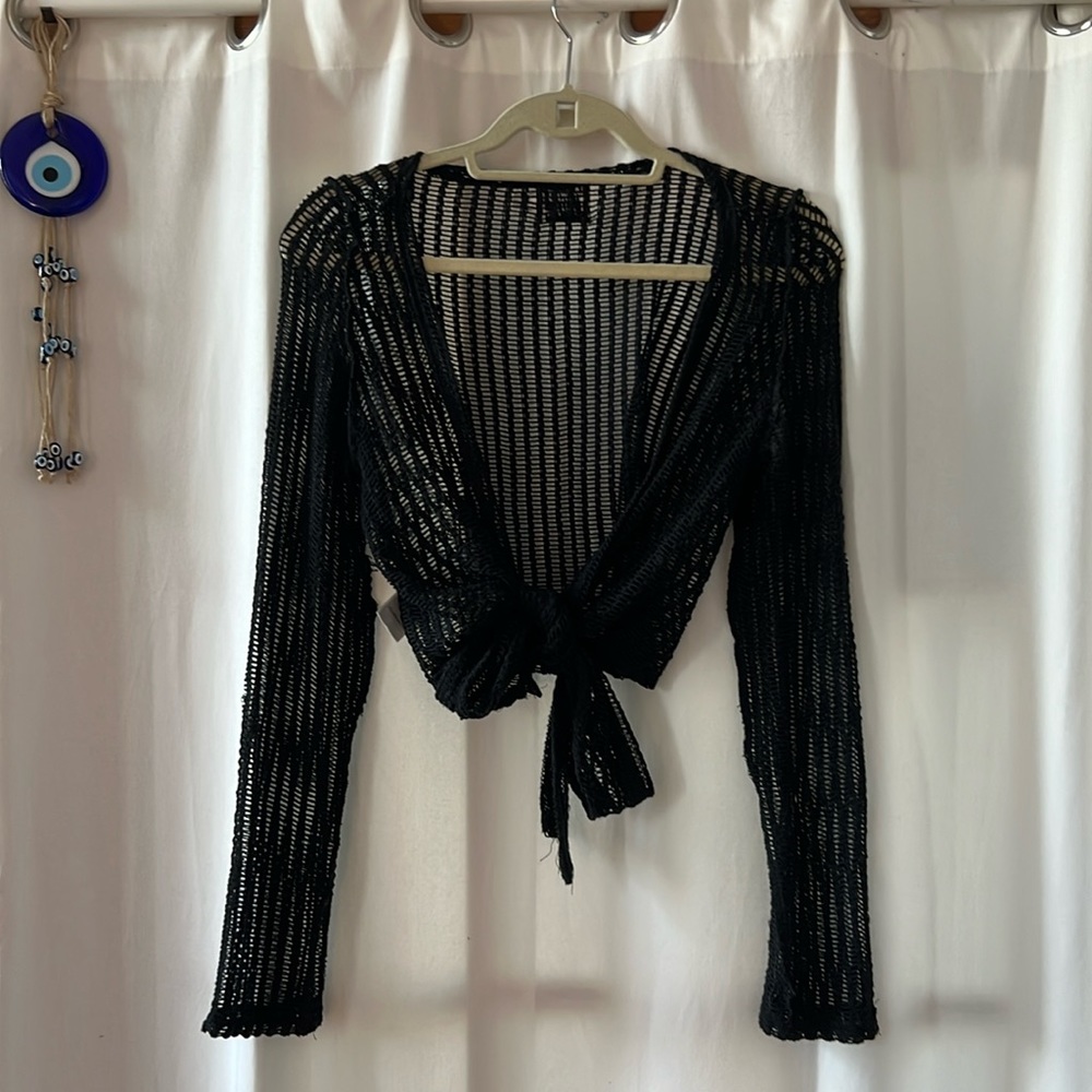 Princess Polly black knit top